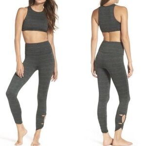 Free People Movement Gray High-Waisted Leggings -L